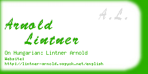 arnold lintner business card